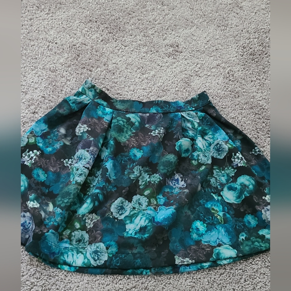 2 Express Floral Mini Skirts